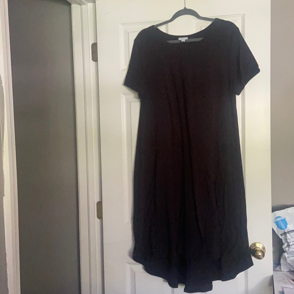 LuLaRoe Black Carly EUC thin material